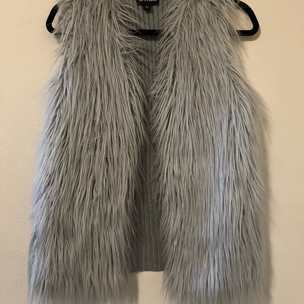 Faux fur vest